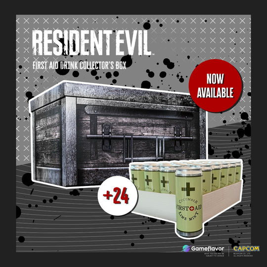 Resident Evil First Aid Super Pack - Collector’s Box + 24 Extra First Aid Drinks