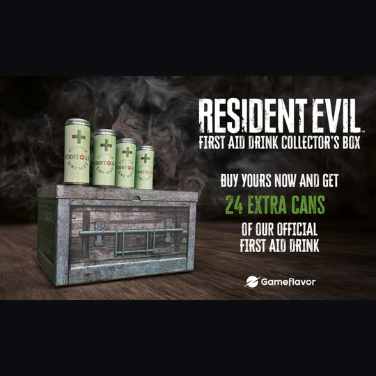 Resident Evil First Aid Super Pack - Collector’s Box + 24 Extra First Aid Drinks