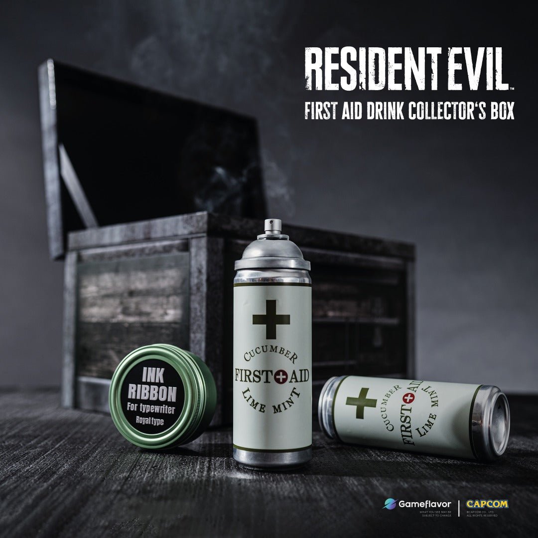 Resident Evil First Aid Drink - Limited Collector’s Box - GameFlavor