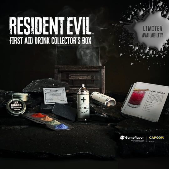 Resident Evil First Aid Drink - Limited Collector’s Box - GameFlavor