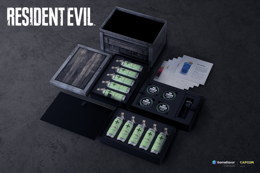 Resident Evil First Aid Drink - Limited Collector’s Box - GameFlavor